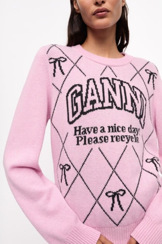 Jersey de lana - Malva - Ganni