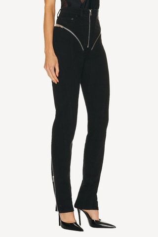 Pantalón de tiro alto - Negro - Mugler