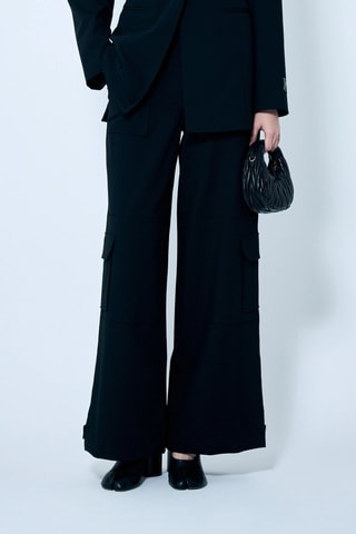 Pantalón cargo - Negro - Ganni