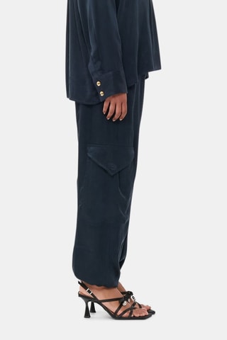 Pantalón - Azul marino - Ganni