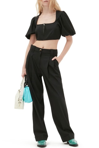 Pantalón - Negro - Ganni