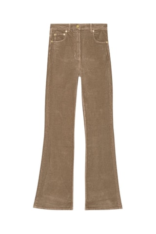 Pantalón de pana de algodón orgánico - Marrón - Ganni