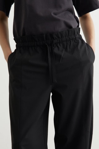 Pantalón de tiro alto - Negro - Ganni