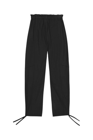Pantalón de tiro alto - Negro - Ganni