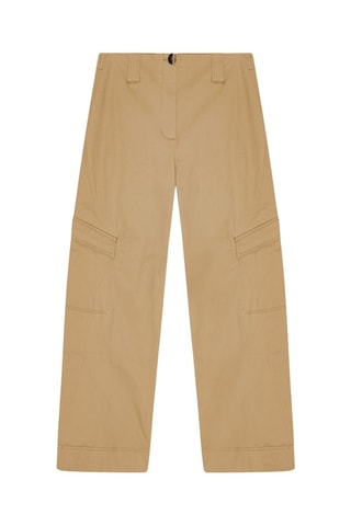 Pantalón cargo de algodón orgánico - Beige - Ganni