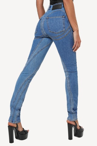 Vaquero de tiro alto - Azul - Mugler