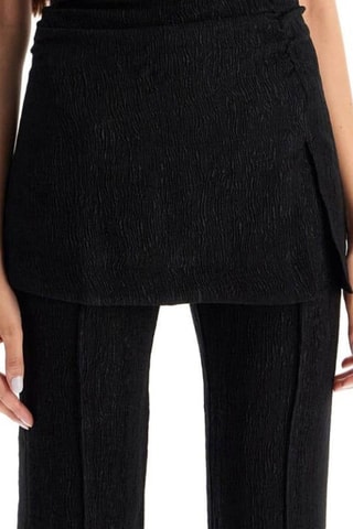 Top bustier - Negro - Ganni