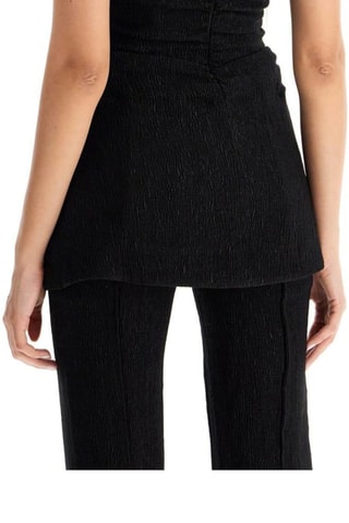 Top bustier - Negro - Ganni