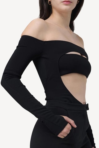 Top - Negro - Mugler