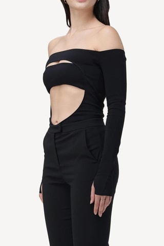 Top - Negro - Mugler