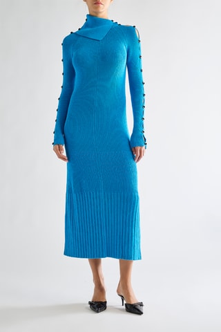 Vestido jersey - Azul - Proenza Schouler
