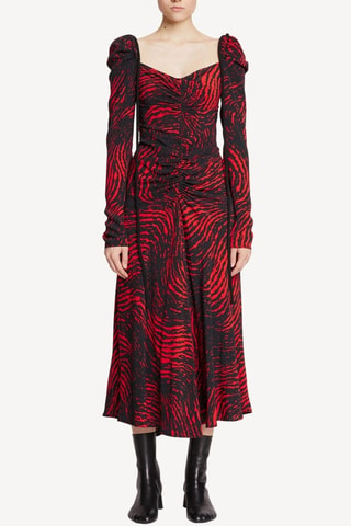 Vestido midi - Rojo - Proenza Schouler