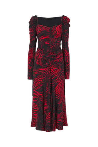 Vestido midi - Rojo - Proenza Schouler