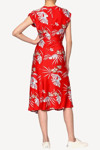 Vestido asimétrico - Rojo - Paco Rabanne
