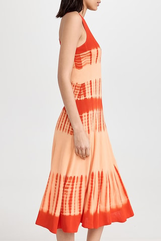 Vestido midi sin mangas - Naranja - Proenza Schouler