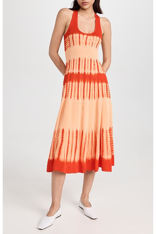 Vestido midi sin mangas - Naranja - Proenza Schouler
