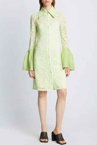 Vestido camisero - Verde - Proenza Schouler