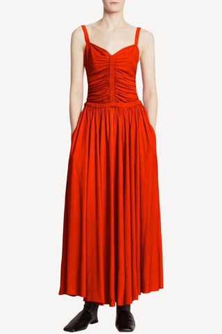 Vestido midi sin mangas - Rojo - Proenza Schouler