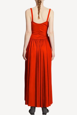 Vestido midi sin mangas - Rojo - Proenza Schouler