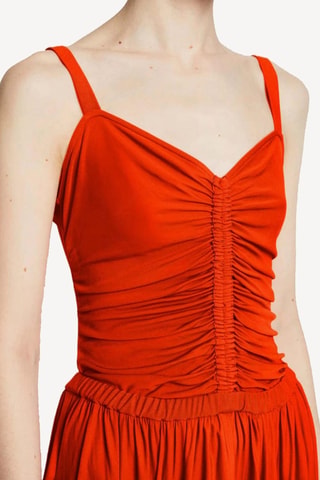 Vestido midi sin mangas - Rojo - Proenza Schouler