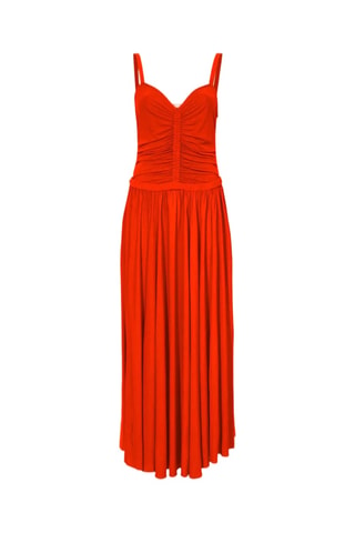 Vestido midi sin mangas - Rojo - Proenza Schouler
