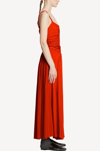 Vestido midi sin mangas - Rojo - Proenza Schouler