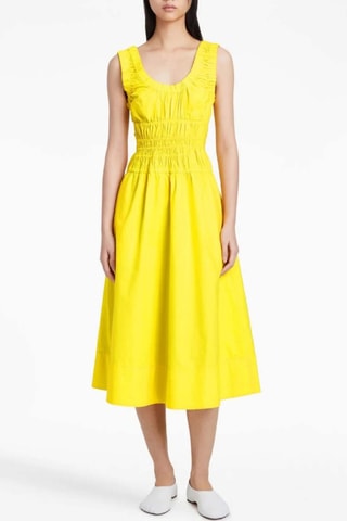 Vestido midi sin mangas - Rojo - Proenza Schouler