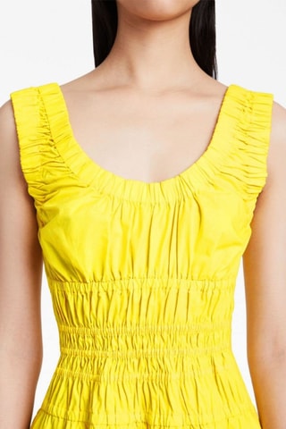Vestido midi sin mangas - Rojo - Proenza Schouler