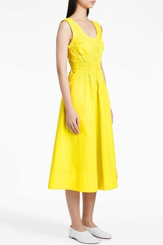 Vestido midi sin mangas - Rojo - Proenza Schouler