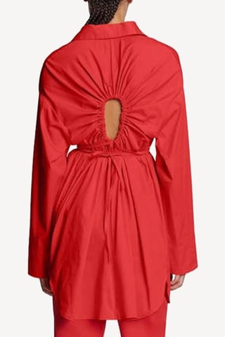Vestido camisero - Rojo - Proenza Schouler