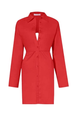 Vestido camisero - Rojo - Proenza Schouler