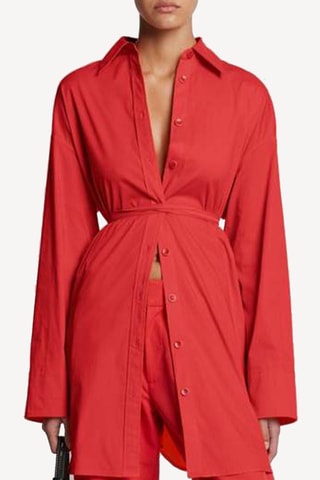 Vestido camisero - Rojo - Proenza Schouler