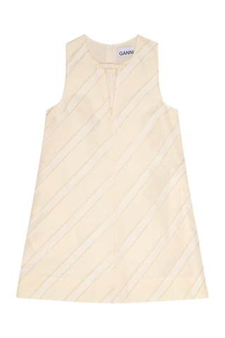 Vestido trapecio - Crudo - Ganni