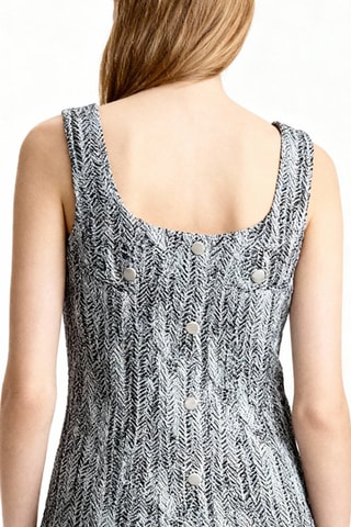 Vestido trapecio de algodón orgánico - Azul - Ganni