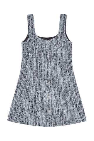 Vestido trapecio de algodón orgánico - Azul - Ganni