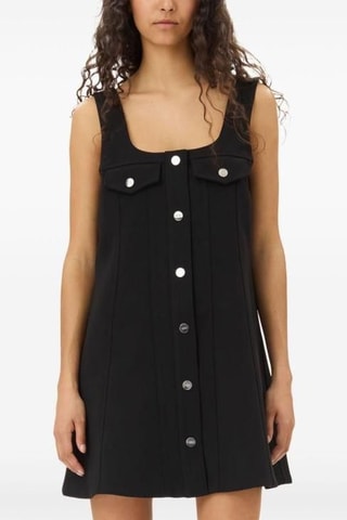 Vestido camisero - Negro - Ganni