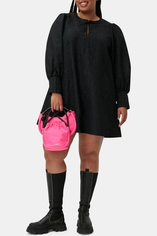 Vestido trapecio - Negro - Ganni