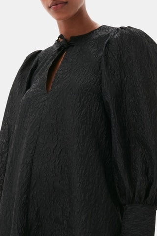 Vestido trapecio - Negro - Ganni