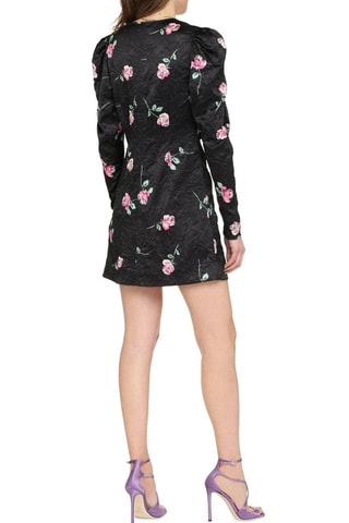 Vestido recto - Negro - Ganni