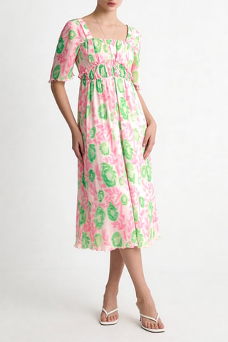 Vestido midi - Rosa - Ganni