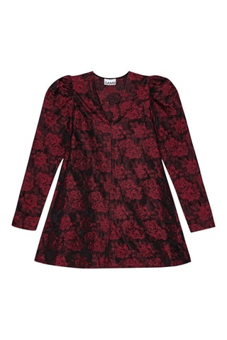 Vestido trapecio - Rojo - Ganni