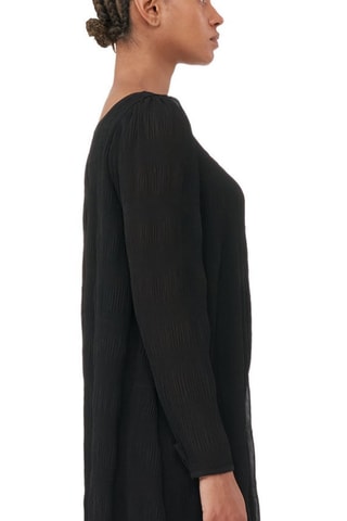Vestido recto - Negro - Ganni