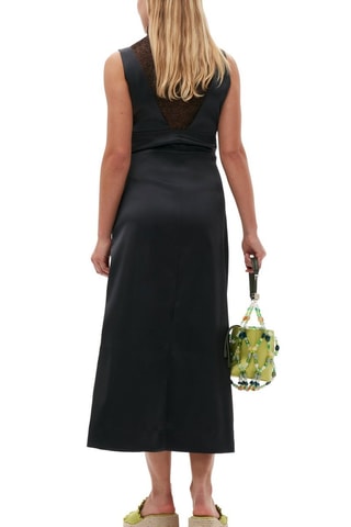 Vestido recto - Negro - Ganni
