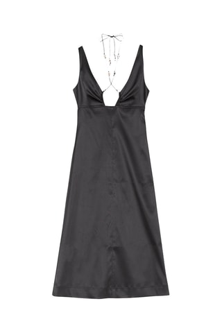 Vestido recto - Negro - Ganni