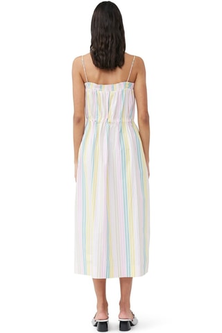 Vestido midi de algodón orgánico - Multicolor - Ganni