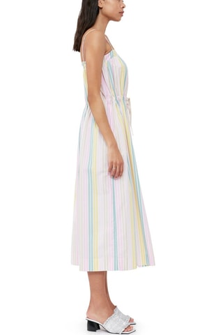 Vestido midi de algodón orgánico - Multicolor - Ganni
