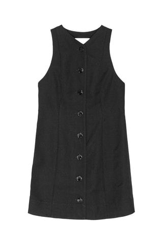 Vestido recto - Negro - Ganni