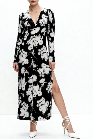 Vestido largo - Negro - Ganni