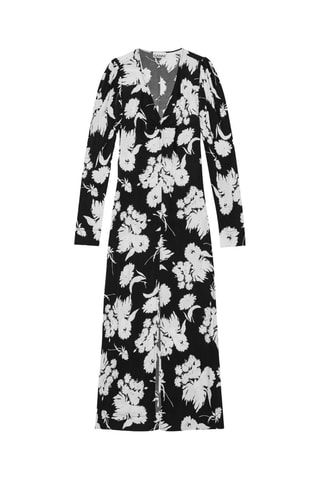 Vestido largo - Negro - Ganni