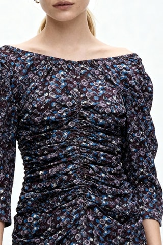 Vestido recto - Violeta - Ganni